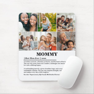 Personalisierte Mommy-Definition 6-FotoCollage Mousepad
