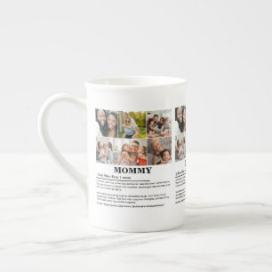 Personalisierte Mommy-Definition 6-FotoCollage Prozellantasse