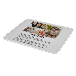 Personalisierte Mommy-Definition 6-FotoCollage Schneidebrett