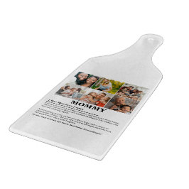 Personalisierte Mommy-Definition 6-FotoCollage Schneidebrett