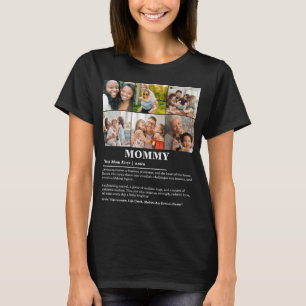 Personalisierte Mommy-Definition 6-FotoCollage T-Shirt