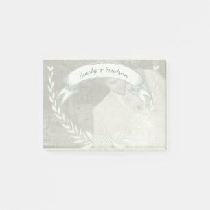 Personalisierte Mongram Post-it®-Hinweise für Ihr  Post-it Klebezettel