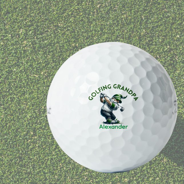 Personalisierte Monogram Gnome Golfgroßmutter Golfball (Von Creator hochgeladen)