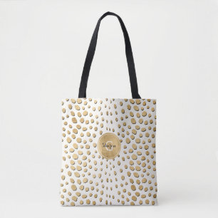 Personalisierte Monogram Gold Cheetah Animal Print
