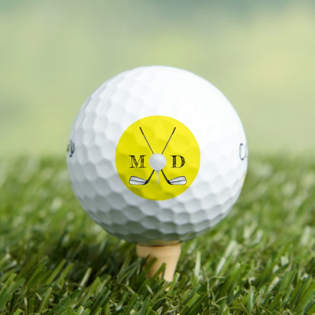 Personalisierte Monogram-Golfklubs Golfball (Insitu T-Shirt)