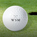 Personalisierte Monogram-Golfklubs Golfball<br><div class="desc">Personalisieren Sie das Monogramm in klassischer Typografie,  um ein einzigartiges Golfgeschenk zu schaffen und für jeden Golfer zu behalten. Entwickelt von Thisisnotme©</div>