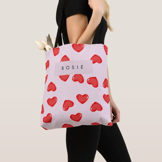 Personalisierte Monogram Heart Lolipop Valentine (Von Nahem)