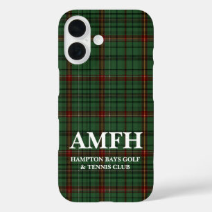 Personalisierte Monogram iPhone Case Golf Enthusia