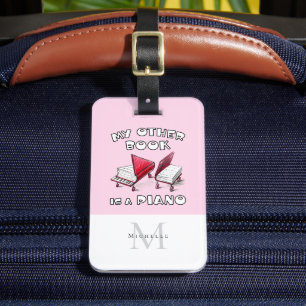 🎶 Personalisierte Monogram Musical My Book Piano Gepäckanhänger