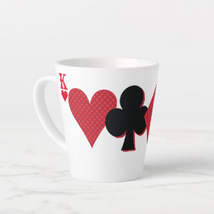 Personalisierte Monogram Playing Cards Bridge & Po Milchtasse