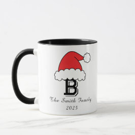 Personalisierte Monogram-Weihnachtszeit Tasse