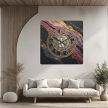 Personalisierte Monogramm-Achat-Rosa-Rustikal-Meta