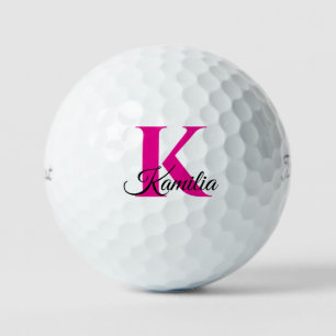 Personalisierte Monogramm-Anfangsbuchstabe Golfball