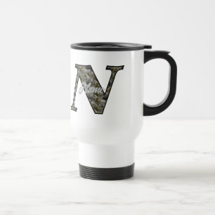 Personalisierte Monogramm Anfangsbuchstabe N Horte Reisebecher