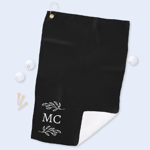 Personalisierte Monogramm-Anfangsbuchstaben Botani Golfhandtuch