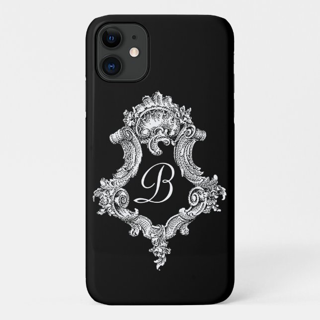 Personalisierte Monogramm Case-Mate iPhone Hülle (Rückseite)