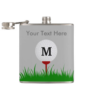 Personalisierte Monogramm-Golf-Ball-Flasche Flachmann