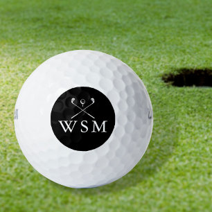 Personalisierte Monogramm-Golfschläger Golfball