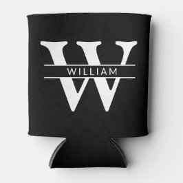 personalisierte Monogramm Initial & Name einfach Dosenkühler