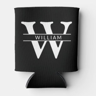 personalisierte Monogramm Initial & Name einfach Dosenkühler