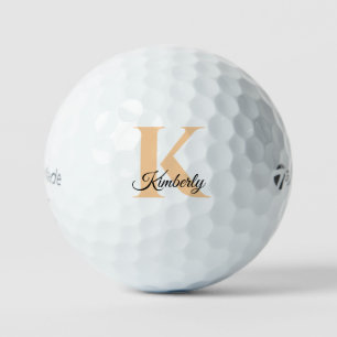 Personalisierte Monogramm-Initiale Golfball
