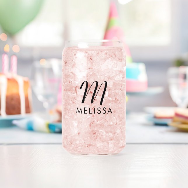 Personalisierte Monogramm-Initiale & Namensschrift Dosenglas (Insitu (Geburtstag))