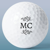 Personalisierte Monogramm-Initialen Botanisches Bl