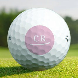 Personalisierte Monogramm-Initialen einfach modern Golfball