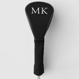 Personalisierte Monogramm-Initialen in moderner Sc Golf Headcover