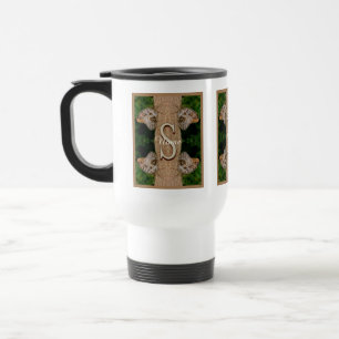 Personalisierte Monogramm-Initialen-Name Schmetter Reisebecher