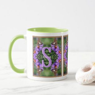 Personalisierte Monogramm-Initialen-Name Schmetter Tasse