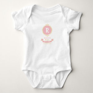 Personalisierte monogramm-Keepsakes Baby Strampler