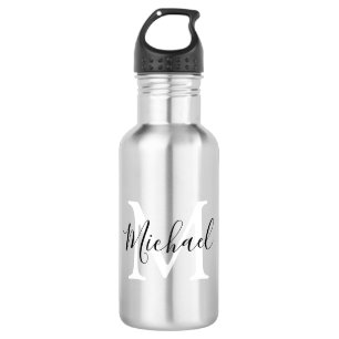 Personalisierte Monogramm-Kinder Zurück zur Schule Edelstahlflasche