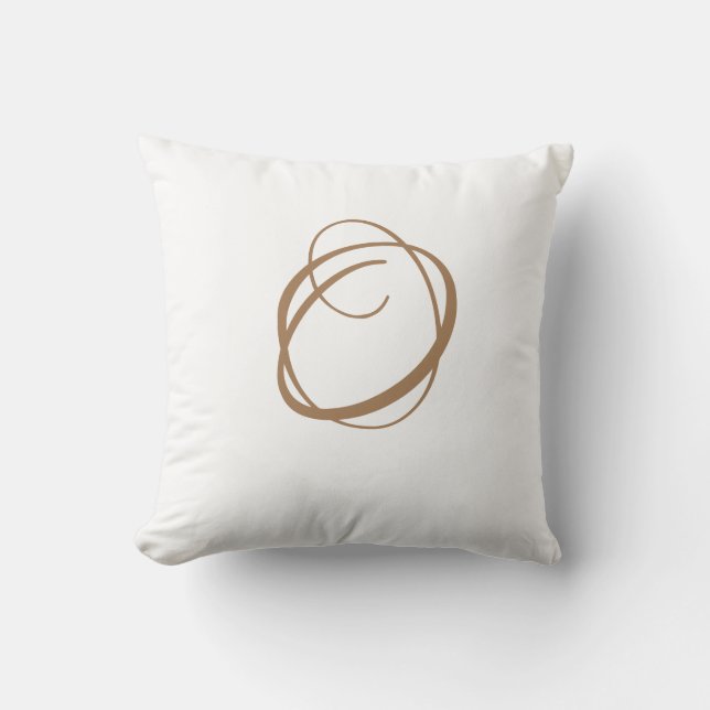 Personalisierte Monogramm Kissen (Vorderseite)