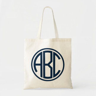 Personalisierte Monogramm-Leinwand-Tasche Tragetasche