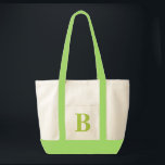 Personalisierte Monogramm LIME GREEN   NATÜRLICHE  Tragetasche<br><div class="desc">Personalisierte Monogramm LIME GREEN   NATÜRLICHE TASCHE. Individuell gestalten Sie Ihre eigene Tasche!</div>