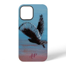 Personalisierte Monogramm-Owl-Kunst