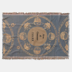 Personalisierte Monogramm-Schraubenlehne Decke