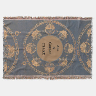 Personalisierte Monogramm-Schraubenlehne Decke