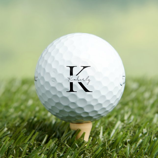 Personalisierte Monogramm-Schriftzug Name Titleist Golfball (Insitu T-Shirt)