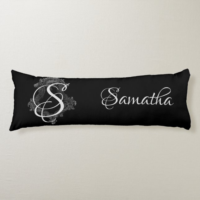 Personalisierte Monogramm Seitenschläferkissen (Vorderseite)