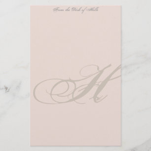 Personalisierte Monogramm-Stationierung Briefpapier