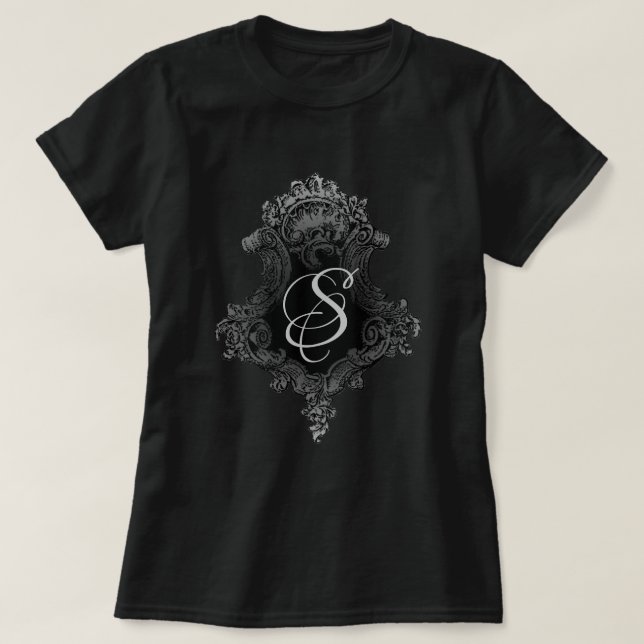 Personalisierte Monogramm T-Shirt (Design vorne)