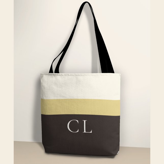 Personalisierte Monogramm-Tasche - Premium gestrei (Von Creator hochgeladen)