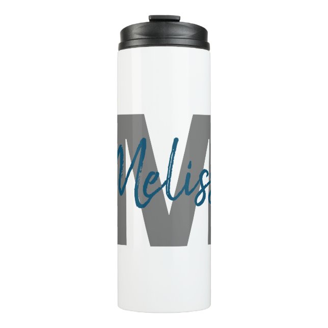 Personalisierte Monogramm Thermosbecher (Vorderseite)