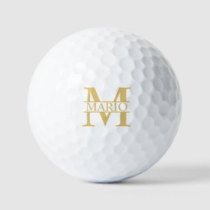 Personalisierte Monogramm und Name Golfball