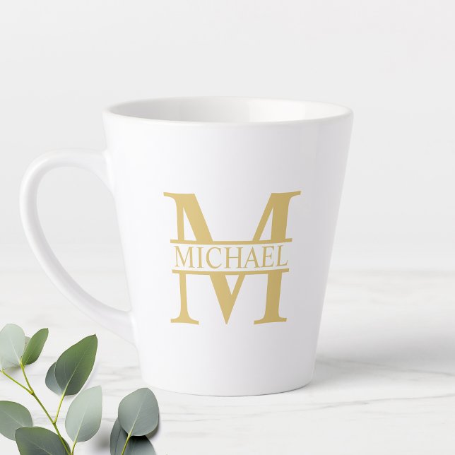 Personalisierte Monogramm und Name Milchtasse (Von Creator hochgeladen)