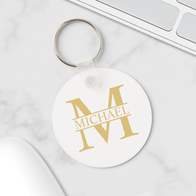 Personalisierte Monogramm und Name Schlüsselanhänger (Von Creator hochgeladen)