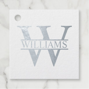 Personalisierte Monogramm- und Namens-Schilder aus Geschenkanhänger