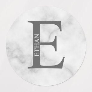 Personalisierte Monogramm- und Namensetiketten Etiketten